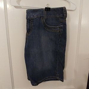 Denim Bermuda Shorts